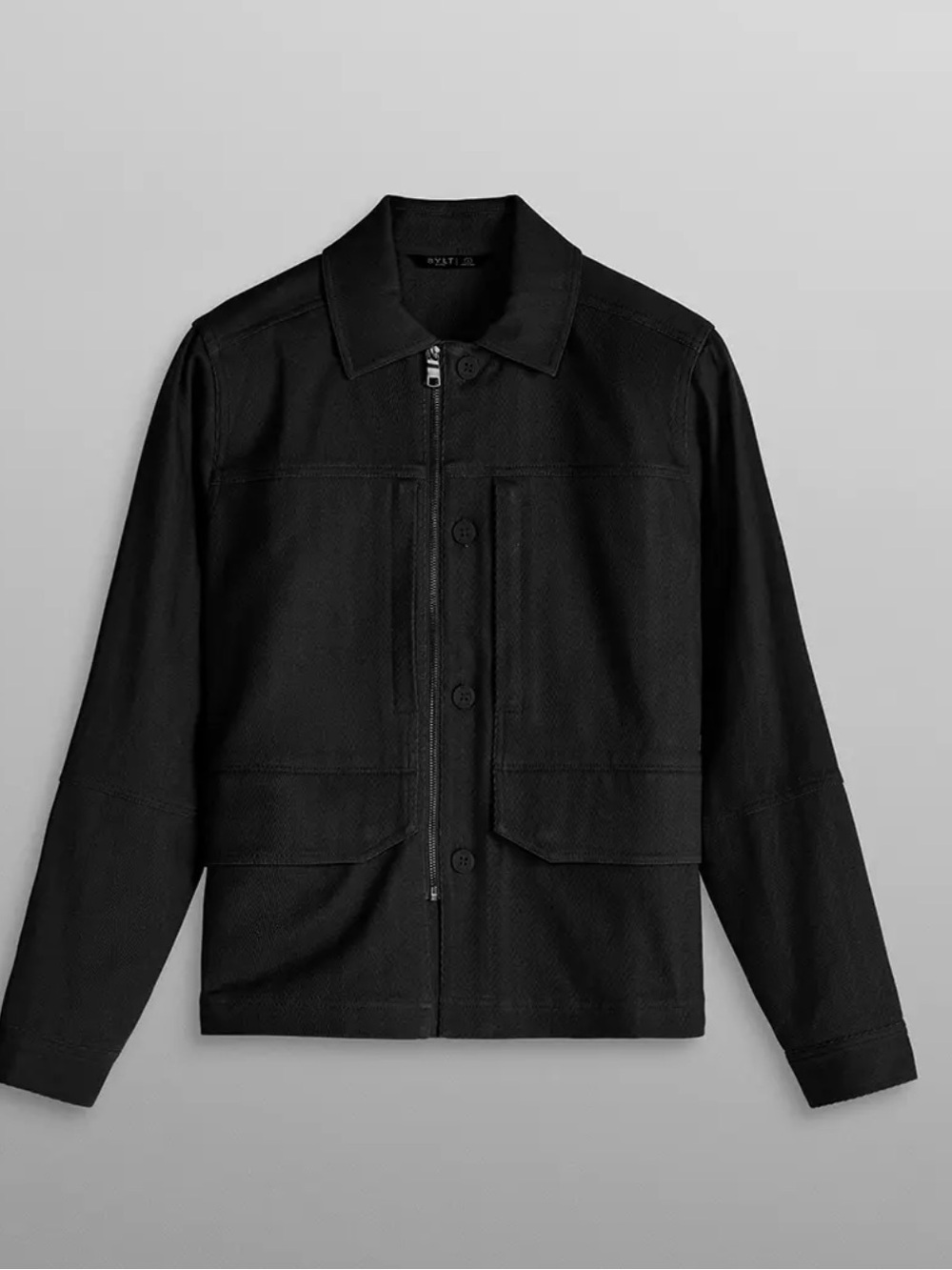 Men's BYLT Tech Zip Up Jacket in Black Size Large